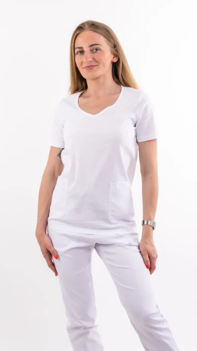 Ženska bluza Stretch - Bijela- My medical house