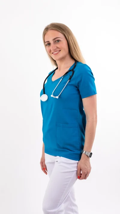 Ženska bluza Stretch - Kraljevsko plava- My medical house