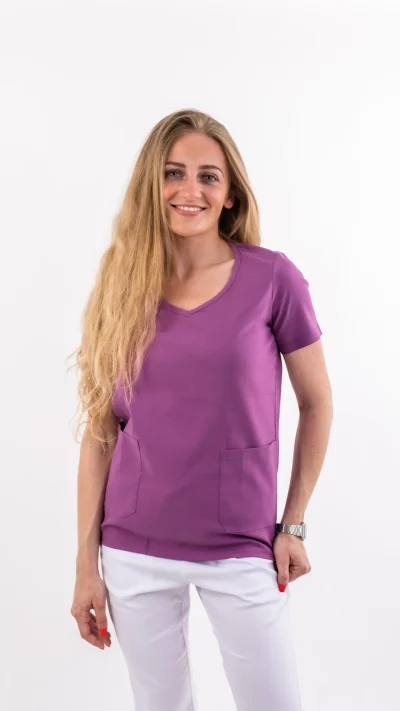 Ženska bluza Stretch - Ljubičasta- My medical house
