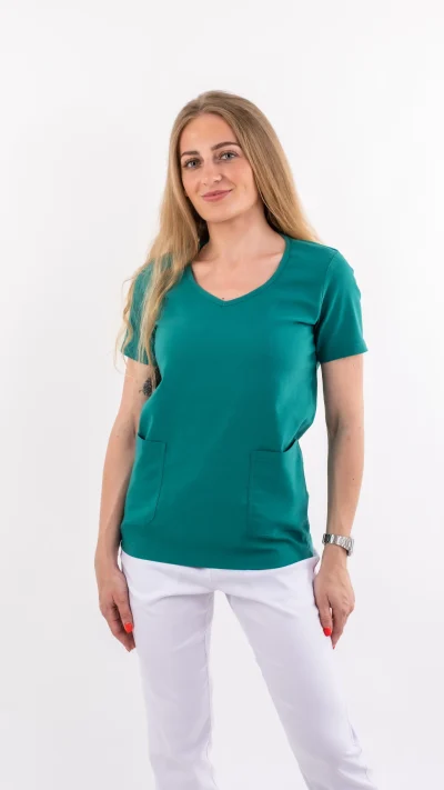 Ženska bluza Stretch - Zelena- My medical house